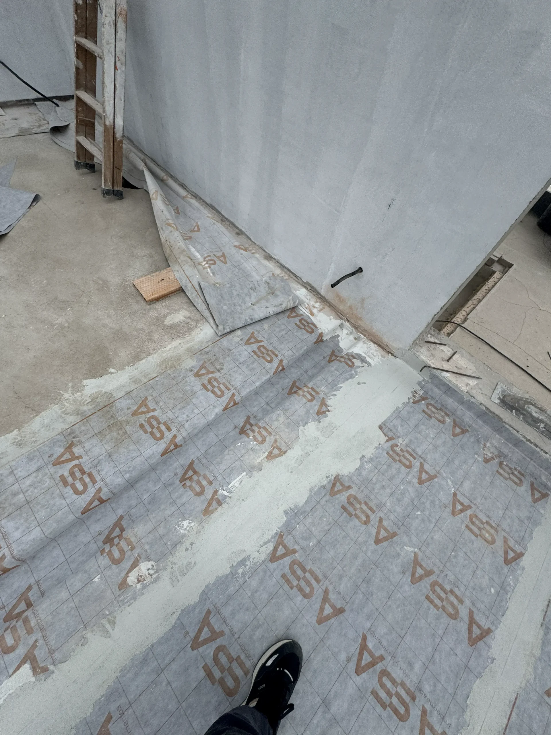 Roof construction and waterproofing planned as part of the project