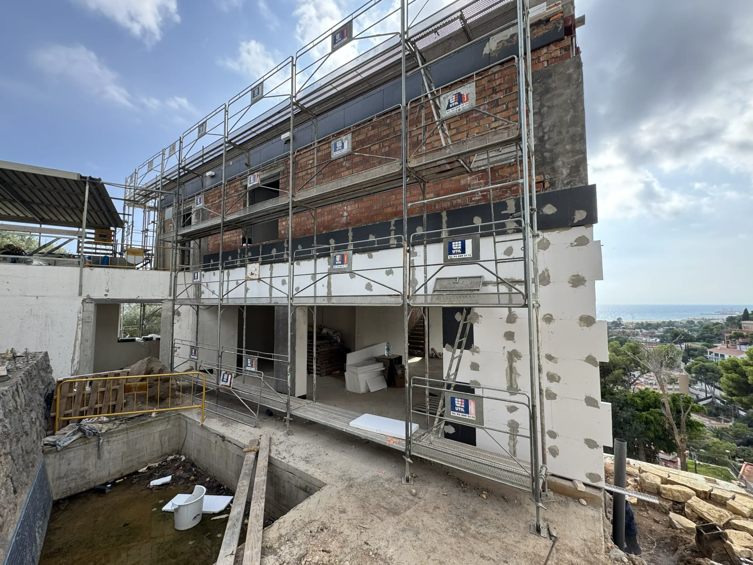 Construction phase following the approved renovation design