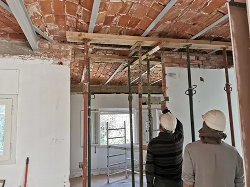 Pedralbes barcelona renovation – derribos y apeos foto  004