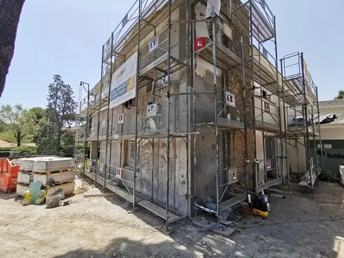 Pedralbes barcelona renovation – instalaciones fachada proceso  004