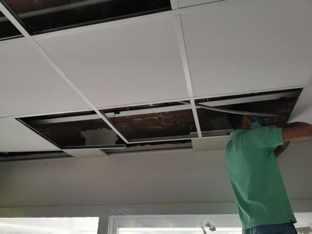 Pedralbes barcelona renovation – suelo y falso techo proceso  002