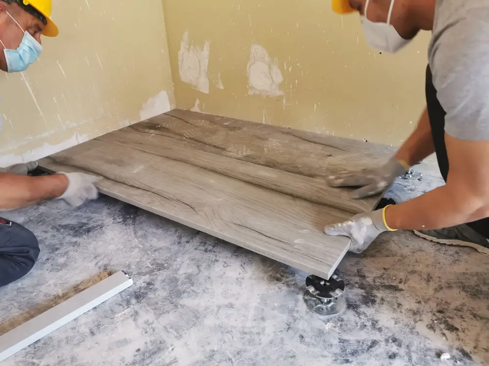 Pedralbes barcelona renovation – suelo y falso techo proceso  009
