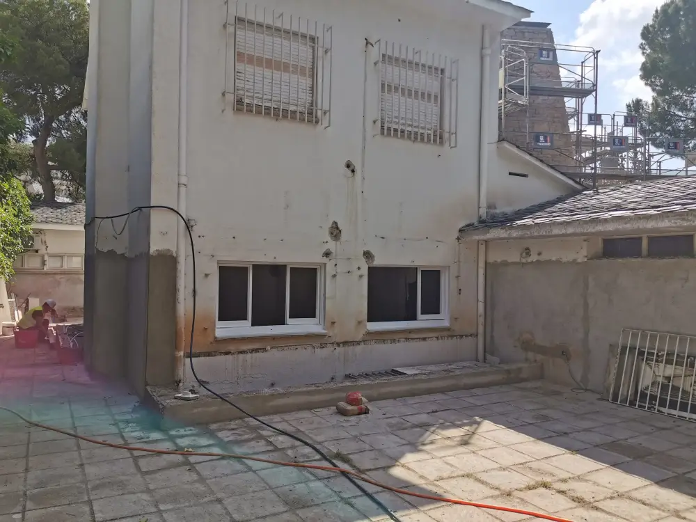 Pedralbes barcelona renovation – trabajos en fachada proceso  003