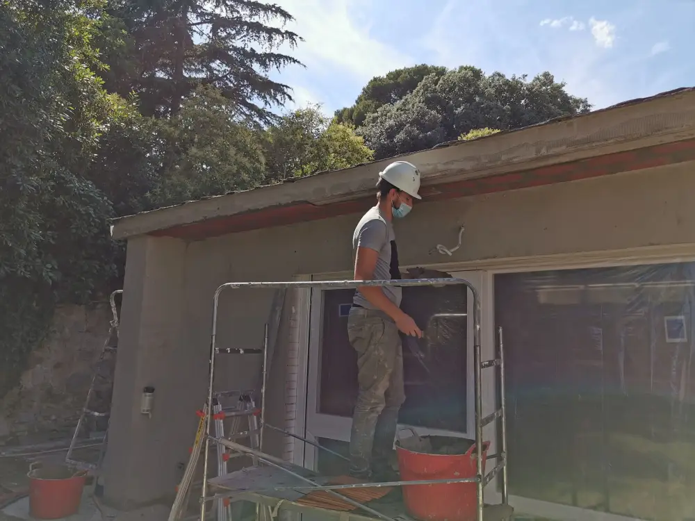 Pedralbes barcelona renovation – trabajos en fachada proceso  005