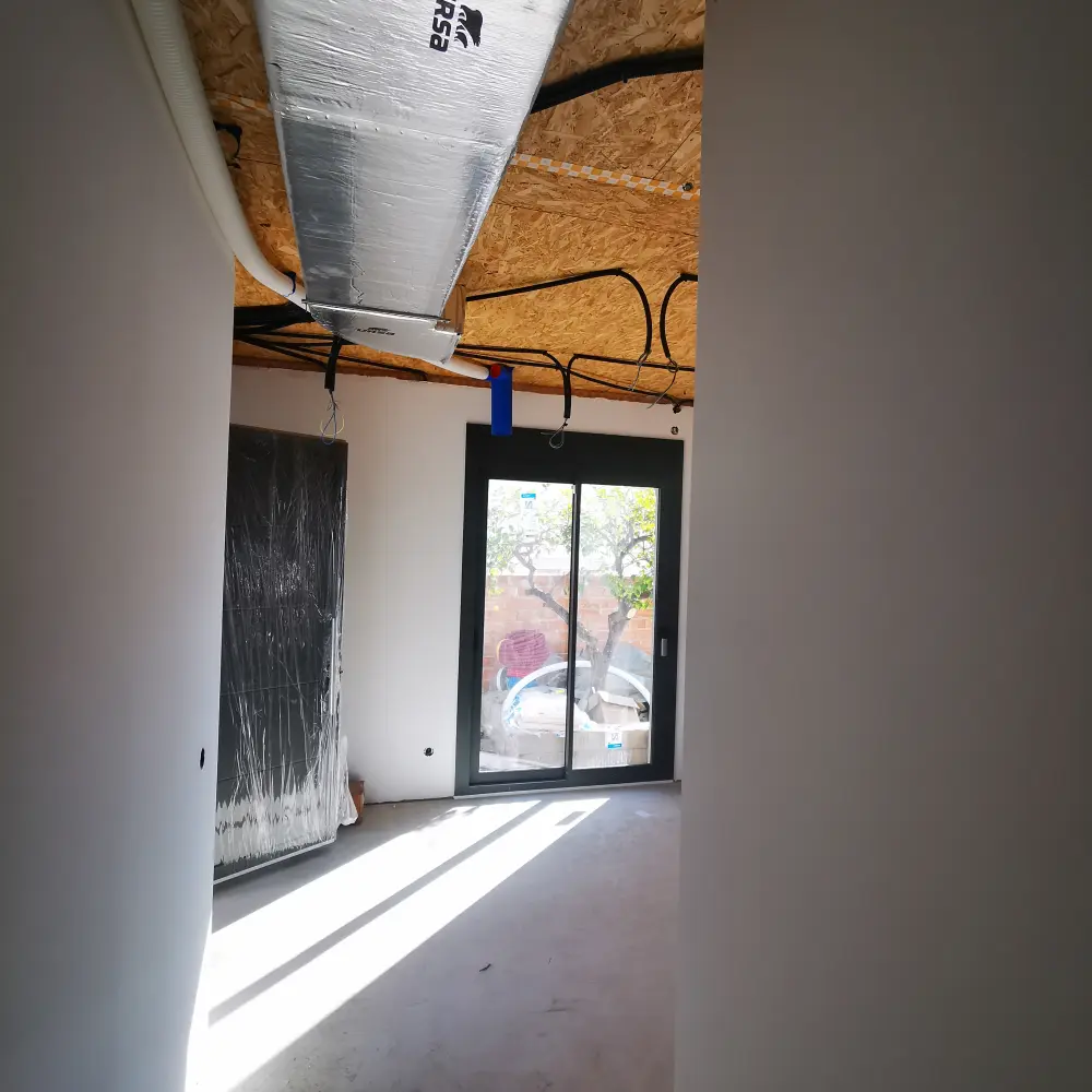 Climate control integrated within an interior renovation