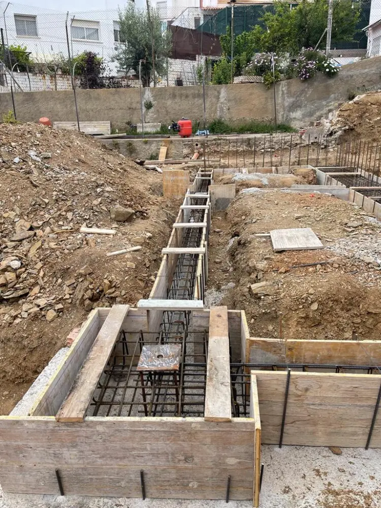 Foundation work coordinated during a residential project