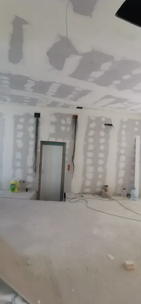 Interior construction works during a villa renovation in Sitges